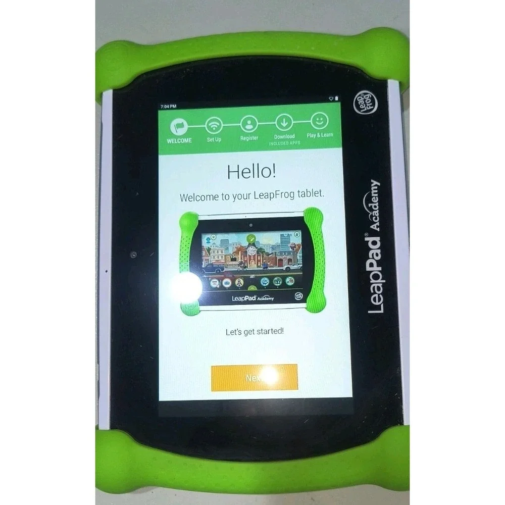 LeapFrog LeapPad Academy Learning Tablet, No Charger - WORKS, Needs New Tip